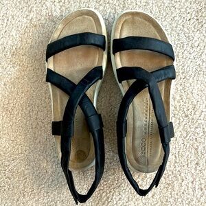 Ecco Black Sandals